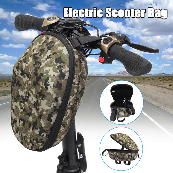 Electric Scooter Handle Bar Storage Bag - Digital Camo - ecommuterscooter