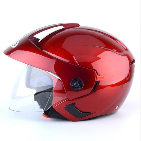 Nuoman Motorcycle Helmets Electric Bicycle Helmet Open Face Dual Lens Visors Men Women Summer Scooter Motorbike Moto Bike Helmet - ecommuterscooter