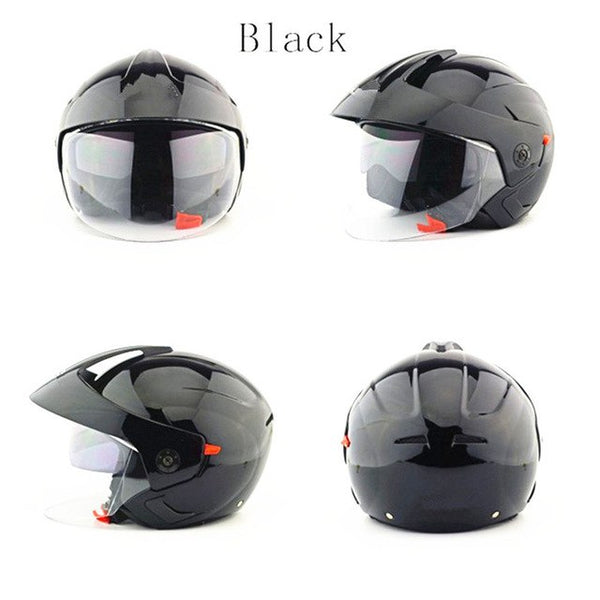 Nuoman Motorcycle Helmets Electric Bicycle Helmet Open Face Dual Lens Visors Men Women Summer Scooter Motorbike Moto Bike Helmet - ecommuterscooter